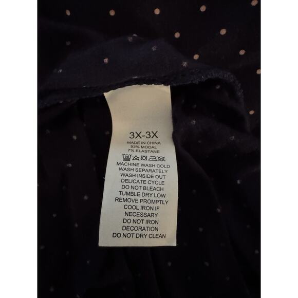 Kate Spade NAVY/WHITE POLKA DOT Pajama Set Size 3X - Picture 6 of 8